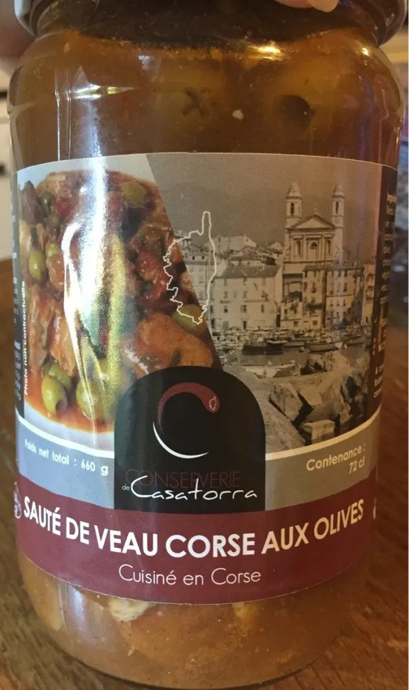 Sauté de veau corse aux olives