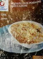 Coquilles de poissons sauce aurore
