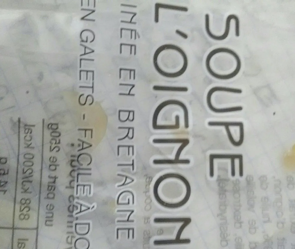Soupe l'oignon