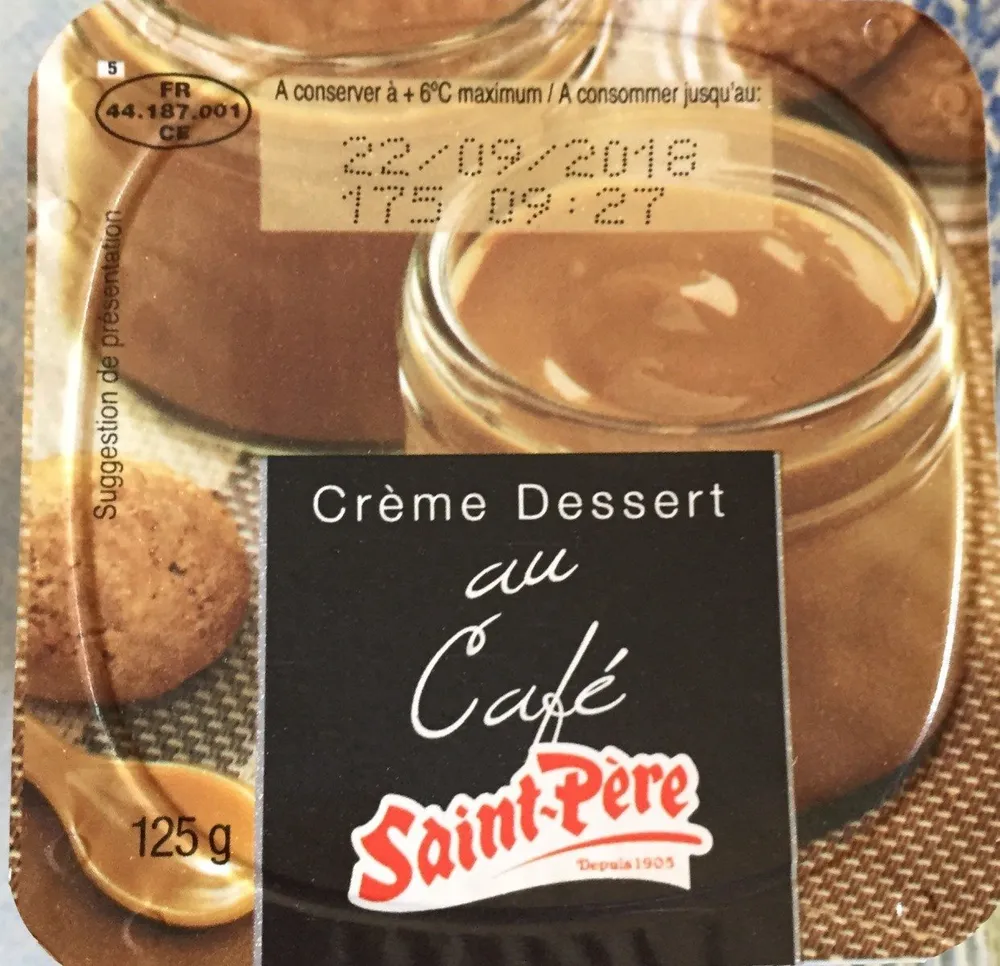 Crème dessert au café
