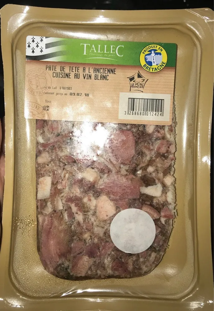 Pate de tete a l’ancienne cuisine au vin