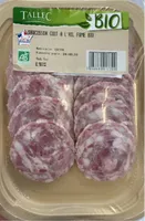 Saucisson cuit à l’ail fumé bio