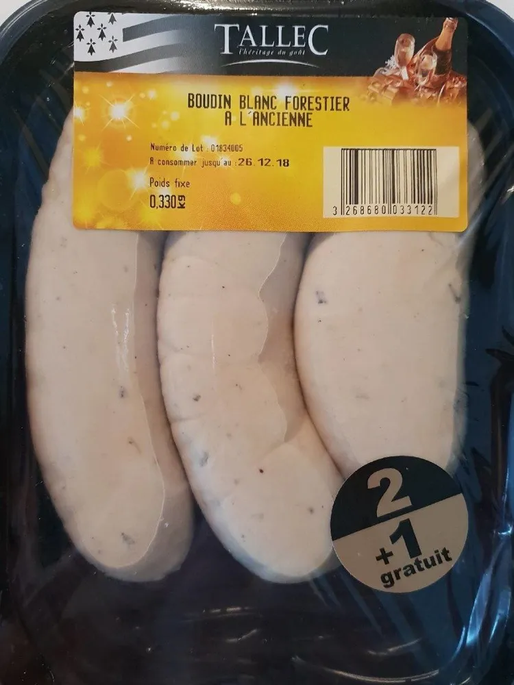 Boudin blanc forestier à l'ancienne