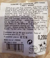 Terrine de campagne bretonne label rouge