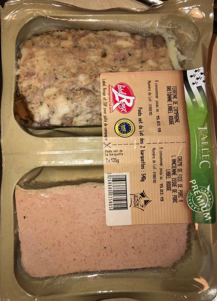 Terrine de campagne + Crème de foie
