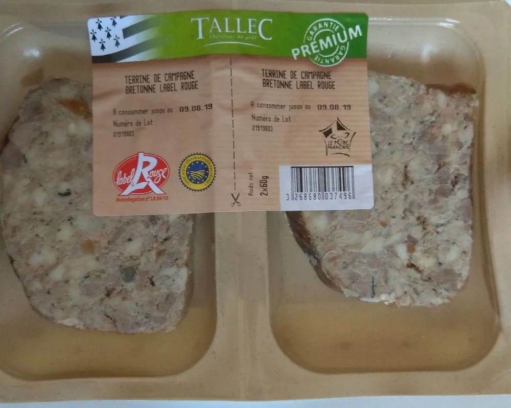 Terrine de Campagne Bretonne Label Rouge