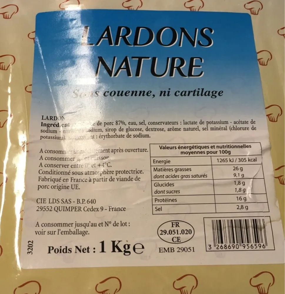 Lardons nature