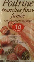 Poitrine Tranches Fines Fumée, 10 tranches
