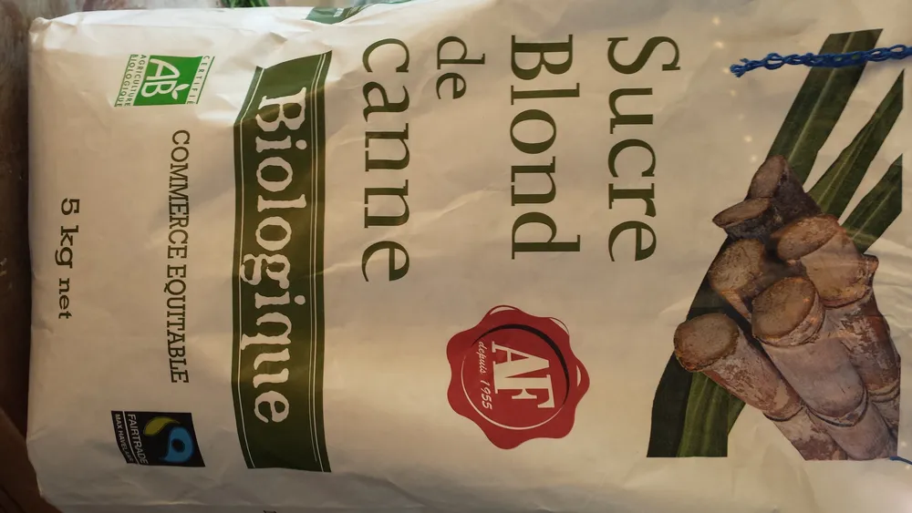 Sucre blond de canne biologique