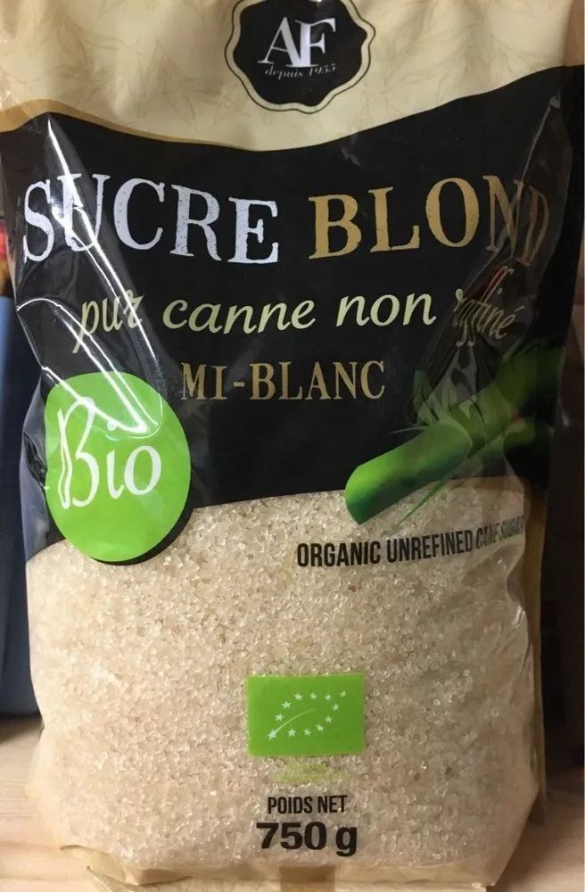 Sucre blond pur canne non raffiné