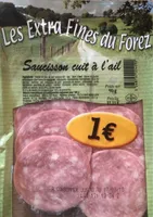 Saucisson cuit ail fumé tranches Merle x10
