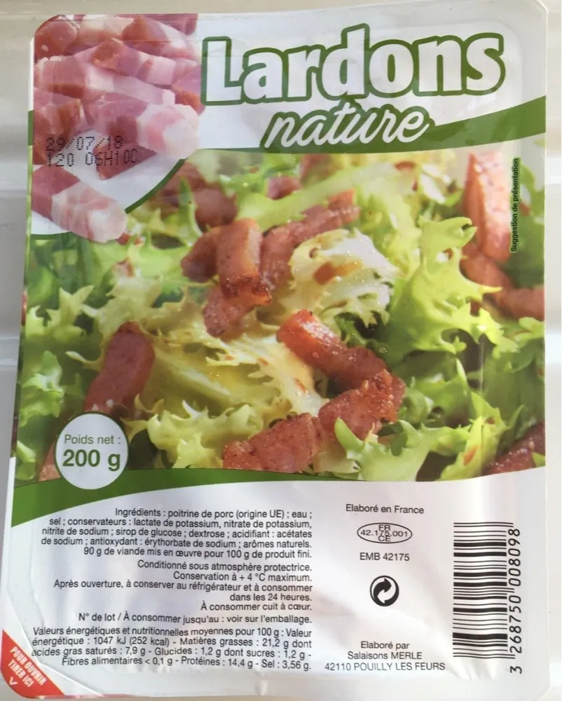 Lardon nature