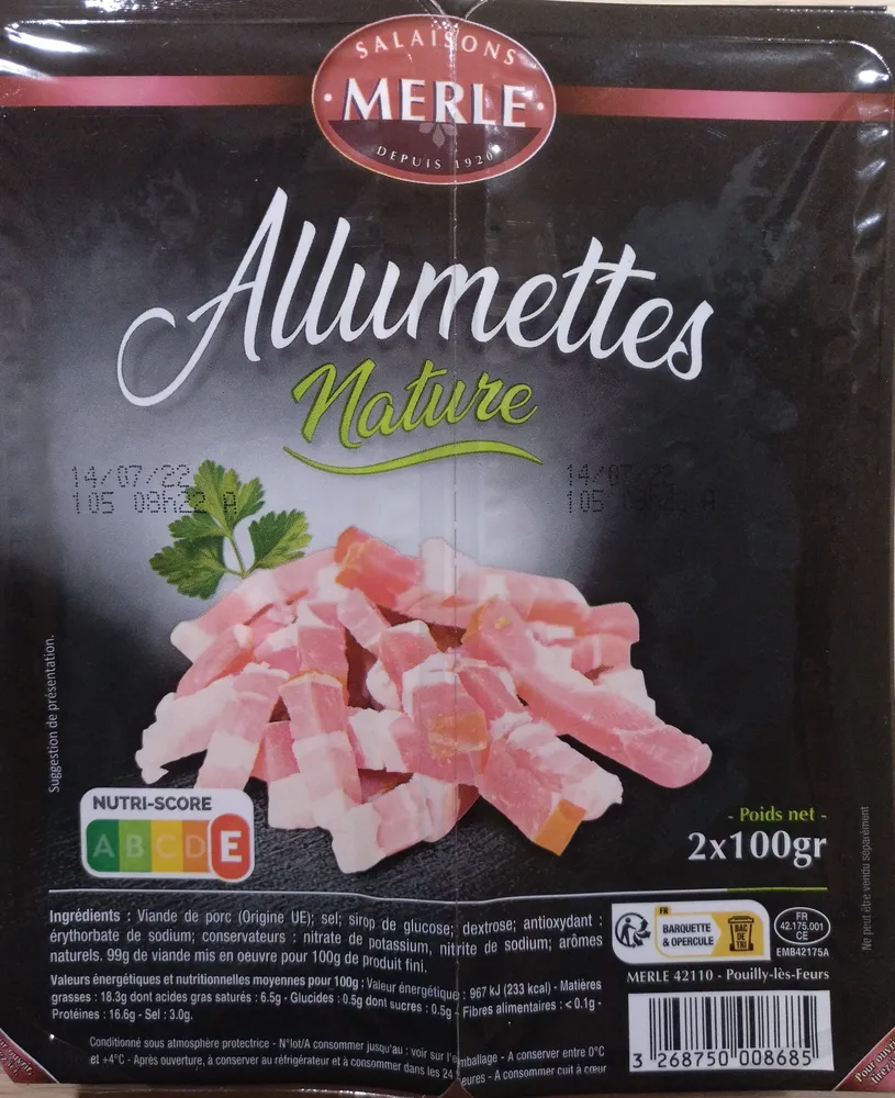 Allumettes nature