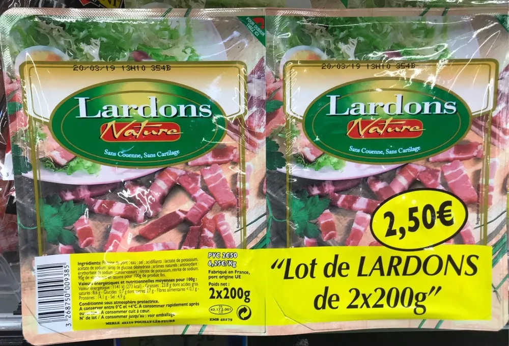 Lardon nature