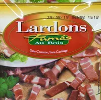 Lardons sans couenne, sans cartilage