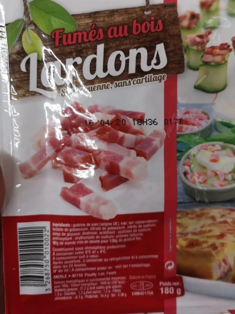 Lardon Fumés au bois