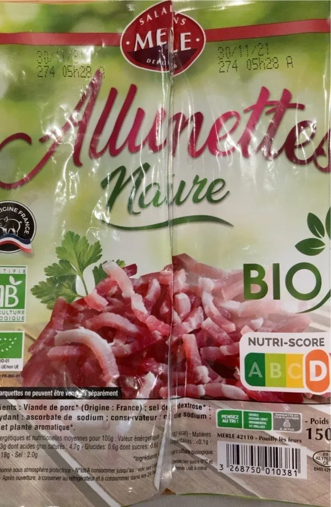 Allumettes nature