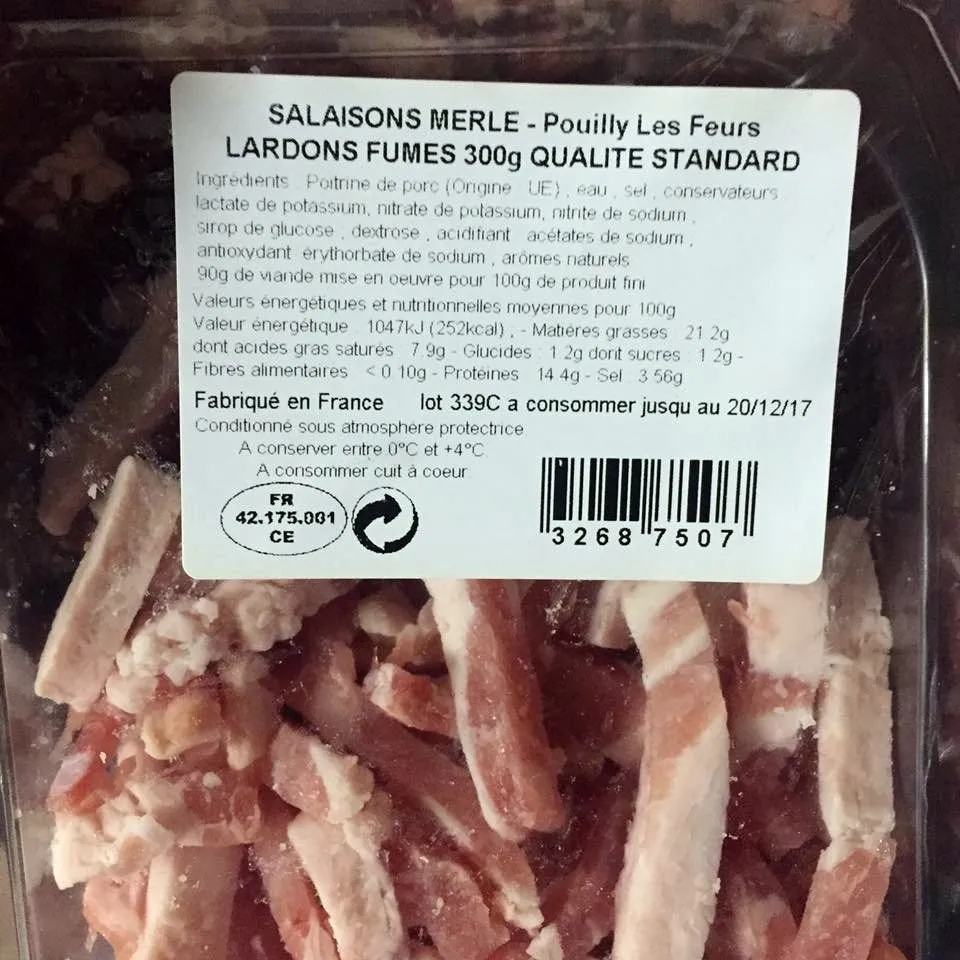 Lardons Fumés Qualité Standard