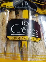 Crêpes beurrées et sucrées