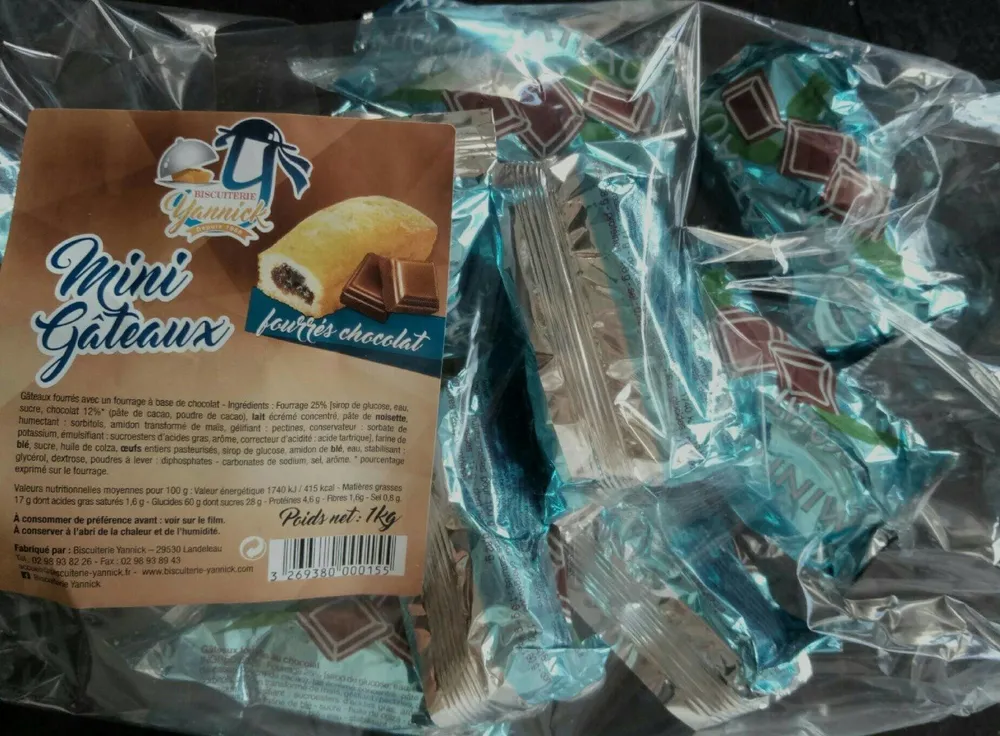 Mini gâteau fourrés chocolat