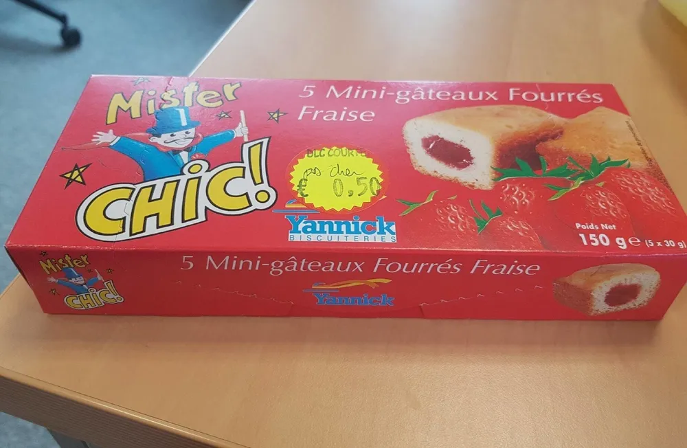 5 Mini gâteaux fourrés fraise