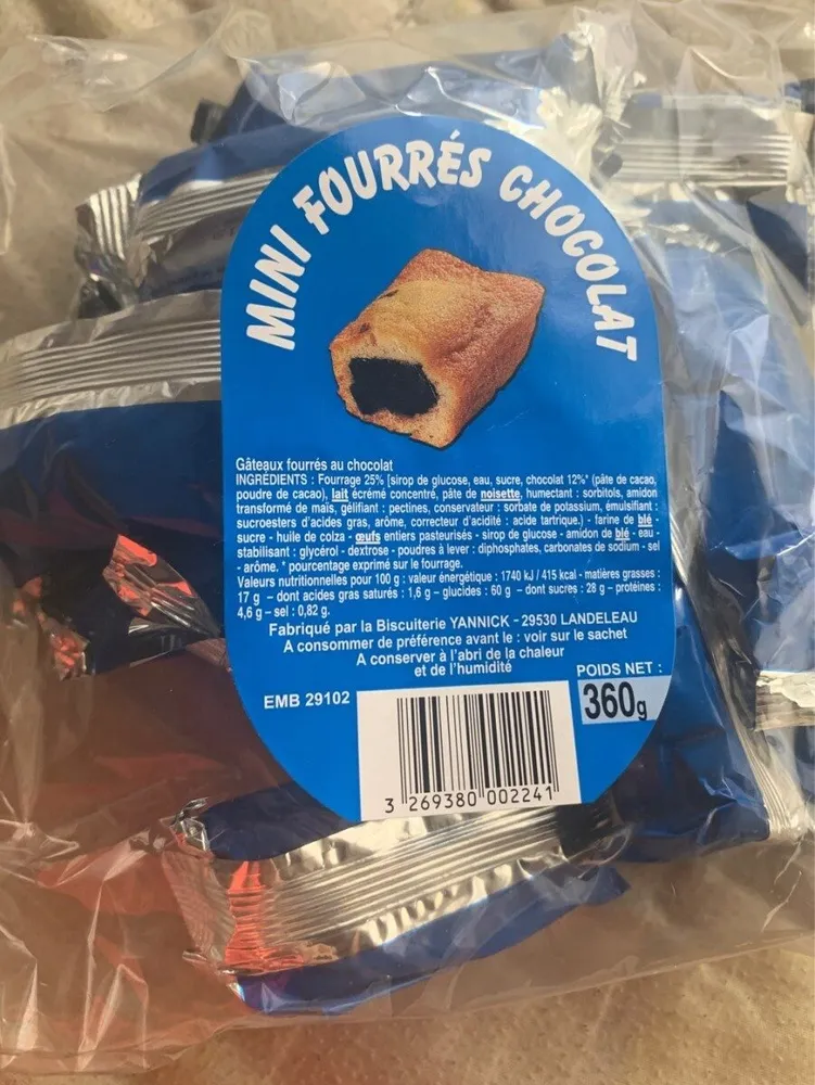 Mini fourrés chocolat
