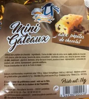 Mini gâteaux aix pépites de chocolat