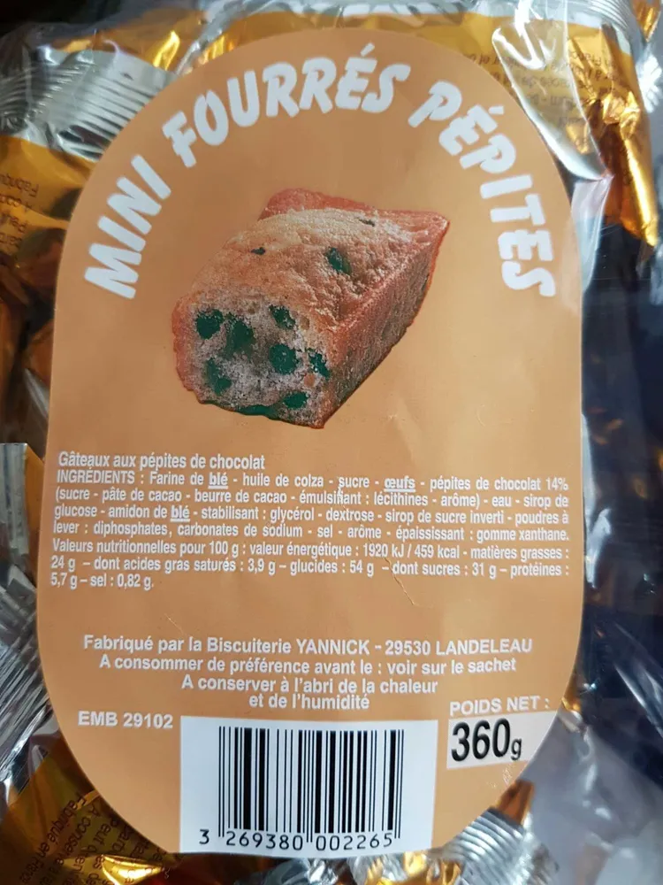 Mini fourrés pépites
