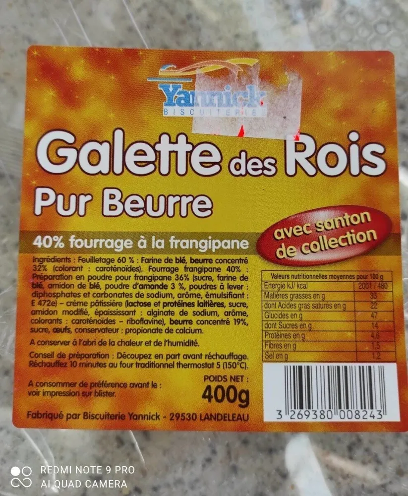 Galettes des rois pur beurre