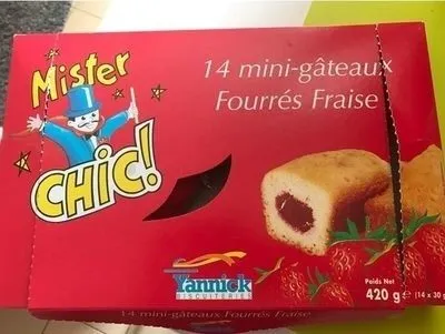14 Mini Gateaux Fourres Fraise