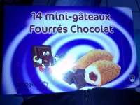 14 mini-gâteaux Fourrés Chocolat