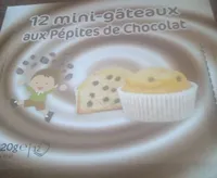 12 mini-gateaux aux pépites de chocolat