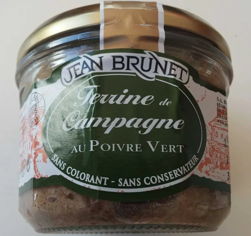 Terrine de Campagne au Poivre Vert
