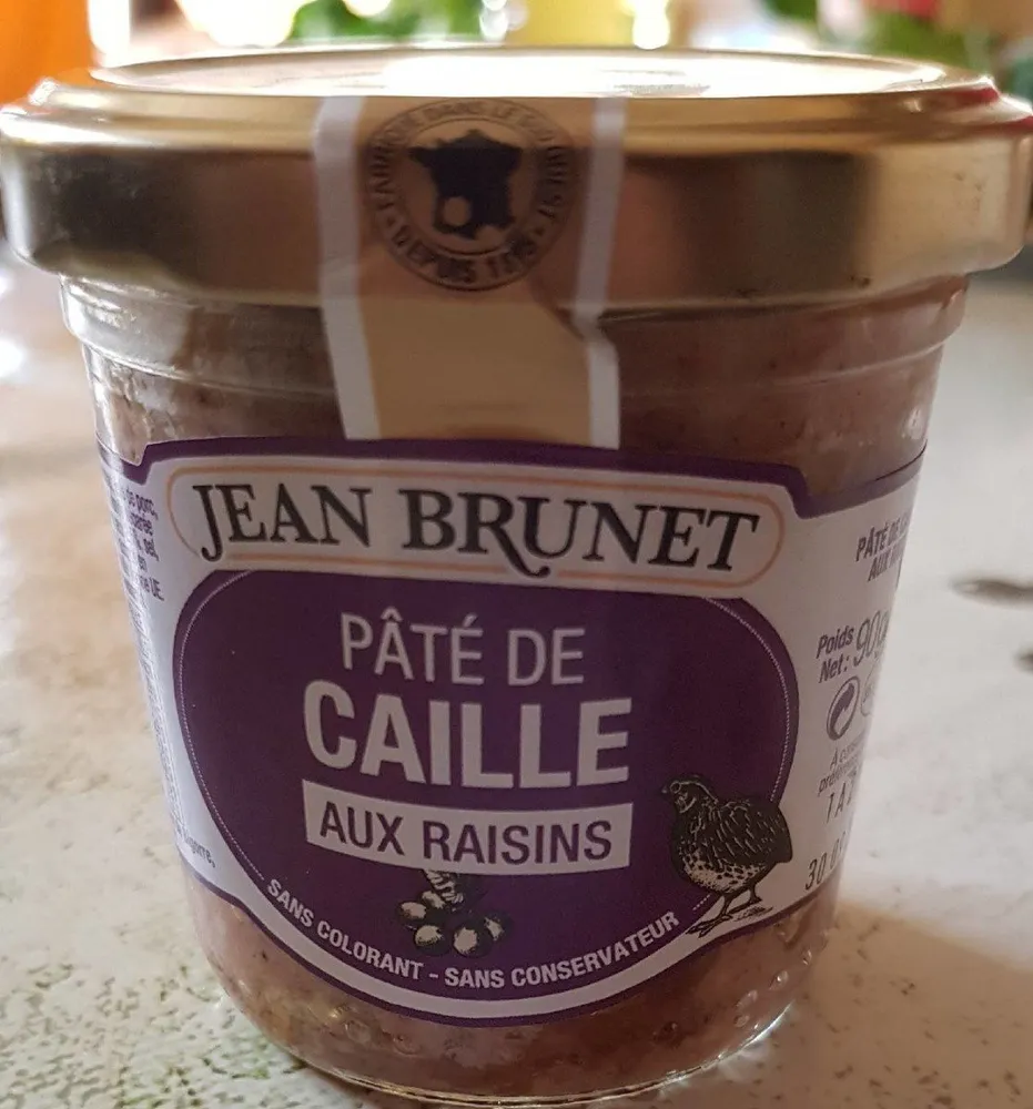 Pâté de caille aux raisins