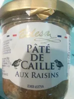 Pâté de caille aux raisins