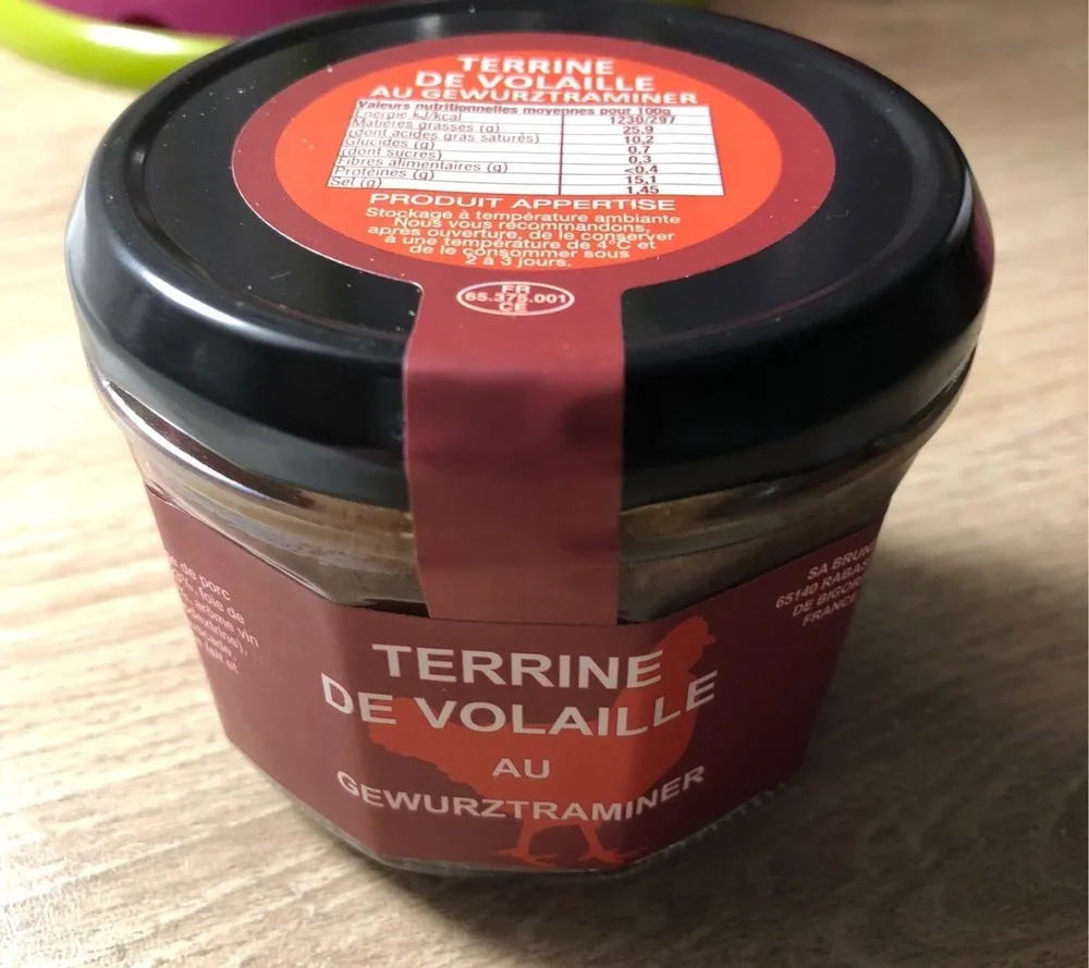 Terrine De Volaille Au Gewurztraminer