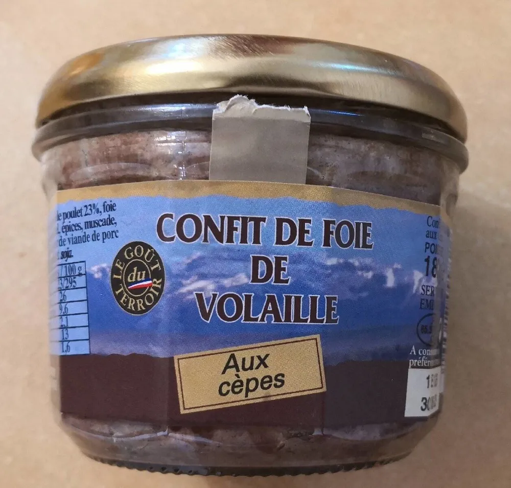 Confit de foie de volaille aux cèpes