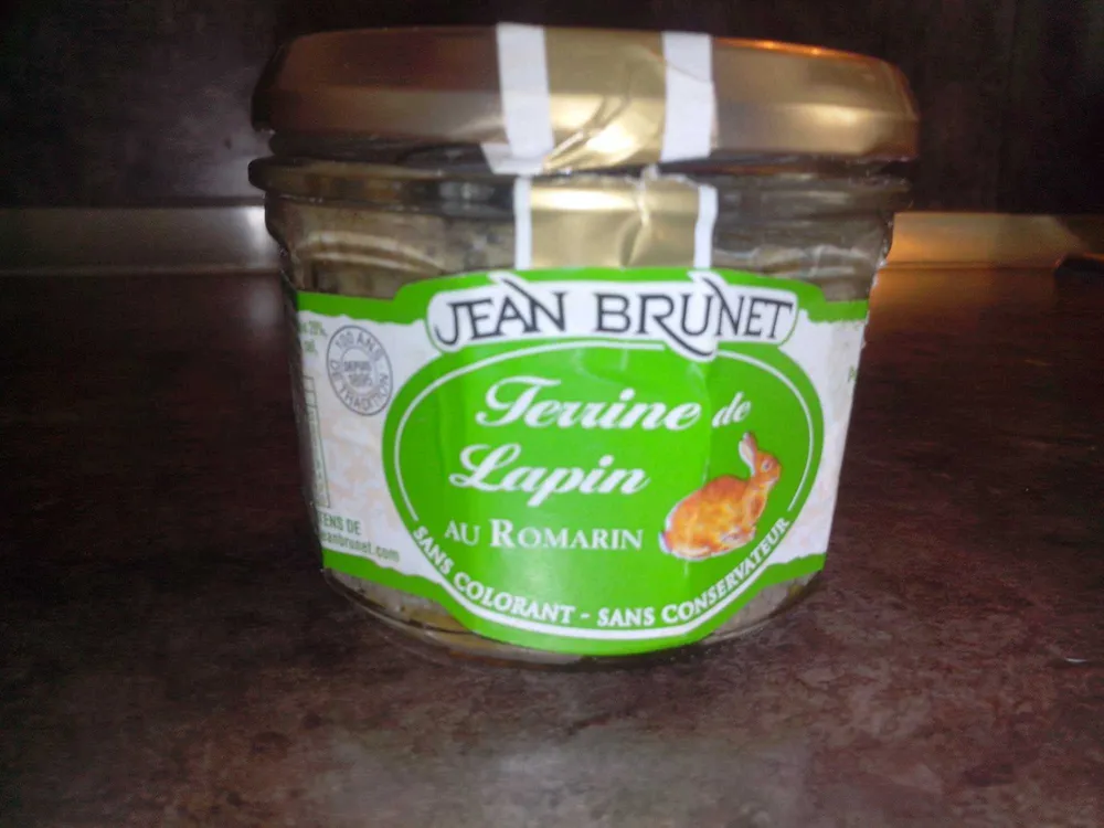 Brunet terrine de lapin au romarin