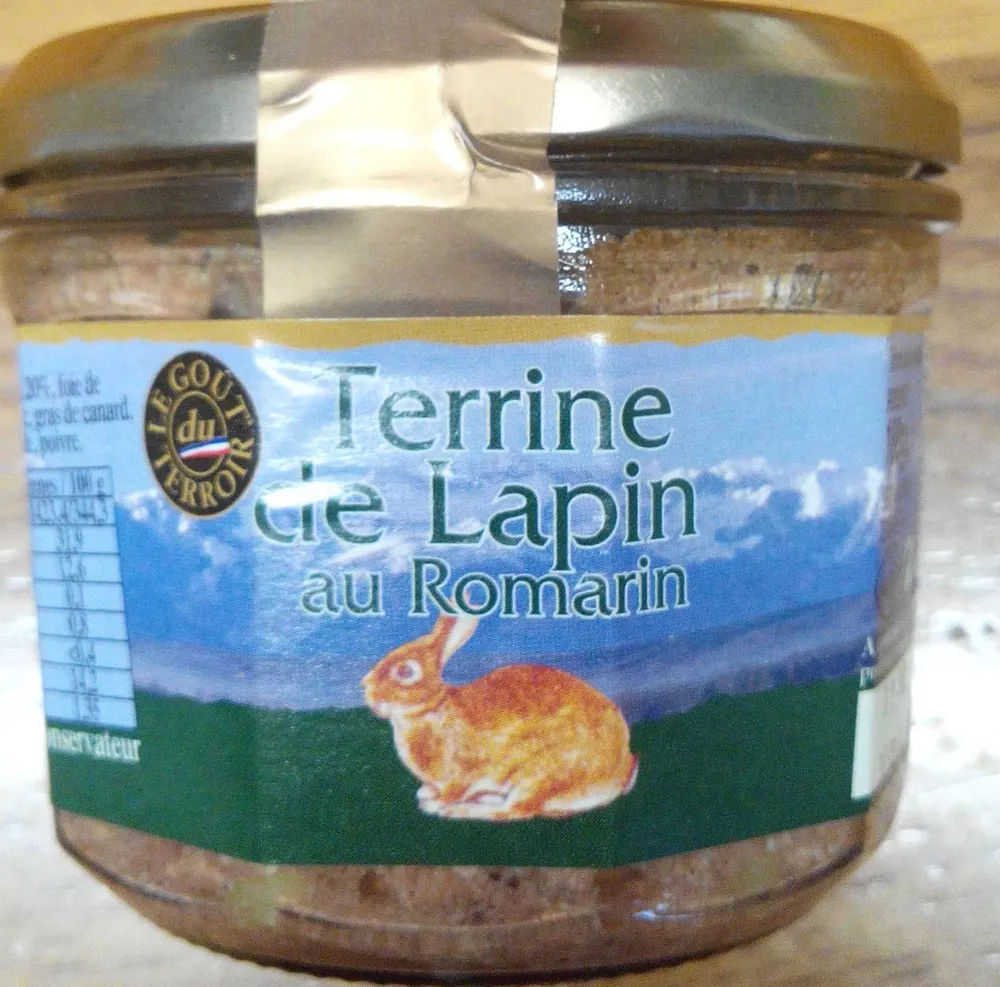 Terrine de lapin au romarin