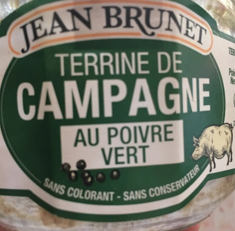 Terine de campagne au poivre vert
