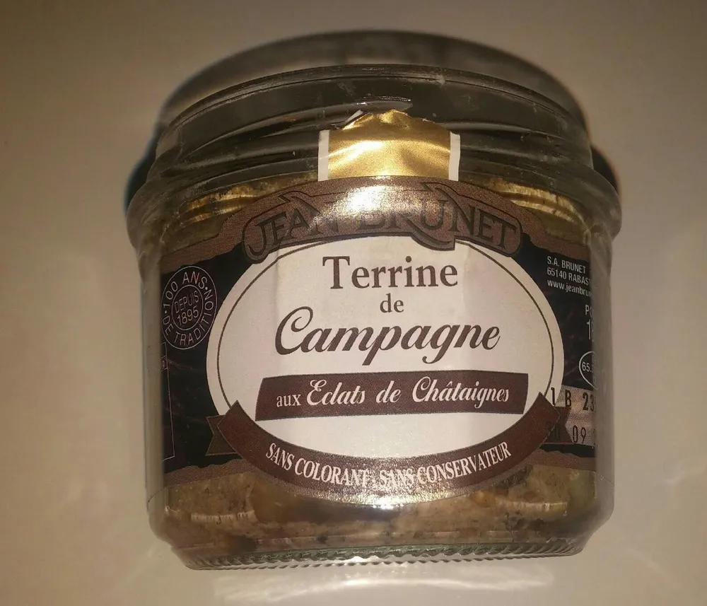 Terrine de campagne aux éclats de châtaignes