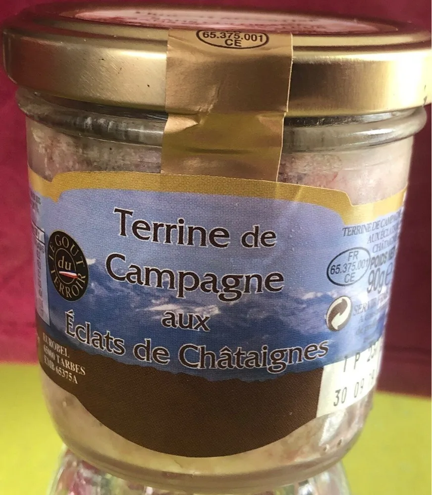 terrine de campagne aux éclats de châtaigne