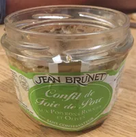 Confie de foie de porc aux poivrons rouges et olives