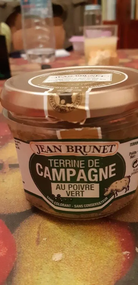 Terrine de campagne au poivre vert