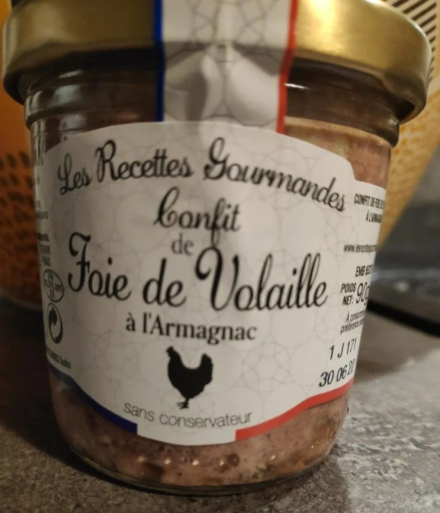 Confit de foie de volaille à l'armagnac