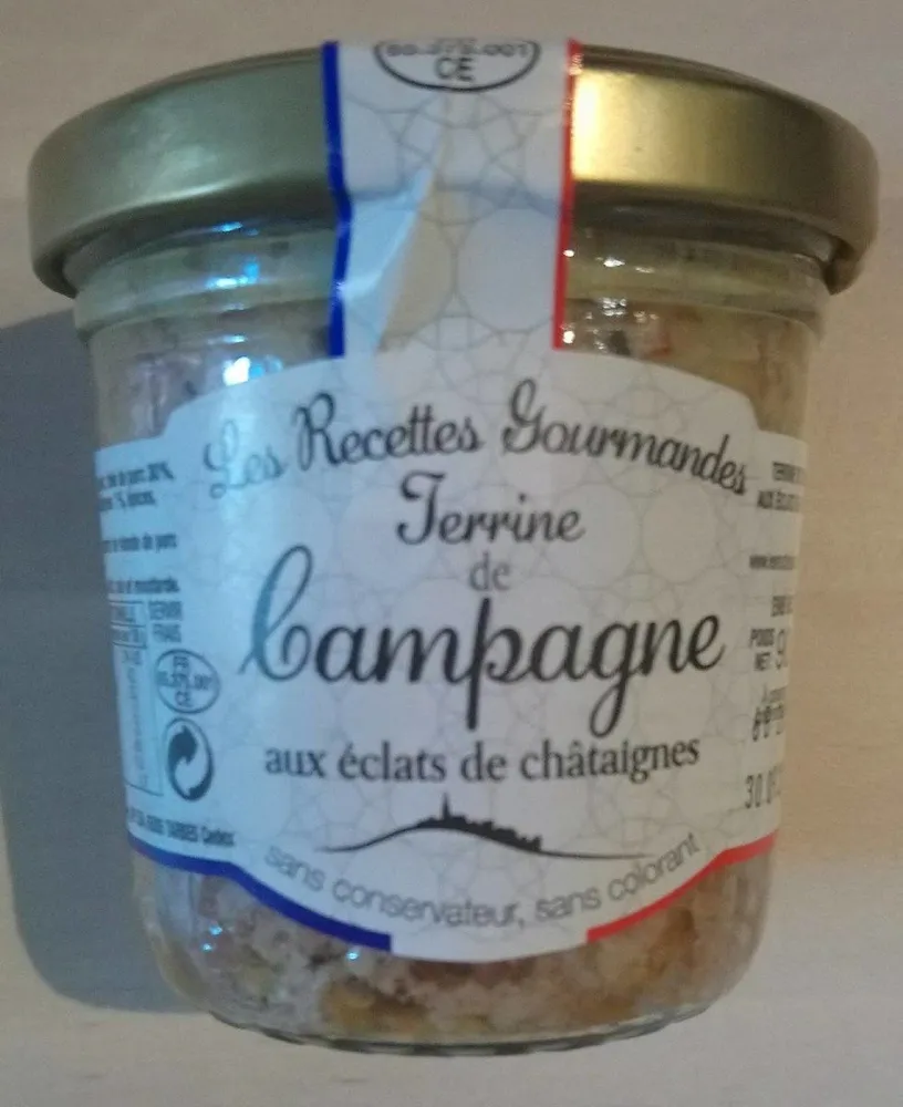 Terrine de campagne aux éclats de châtaignes