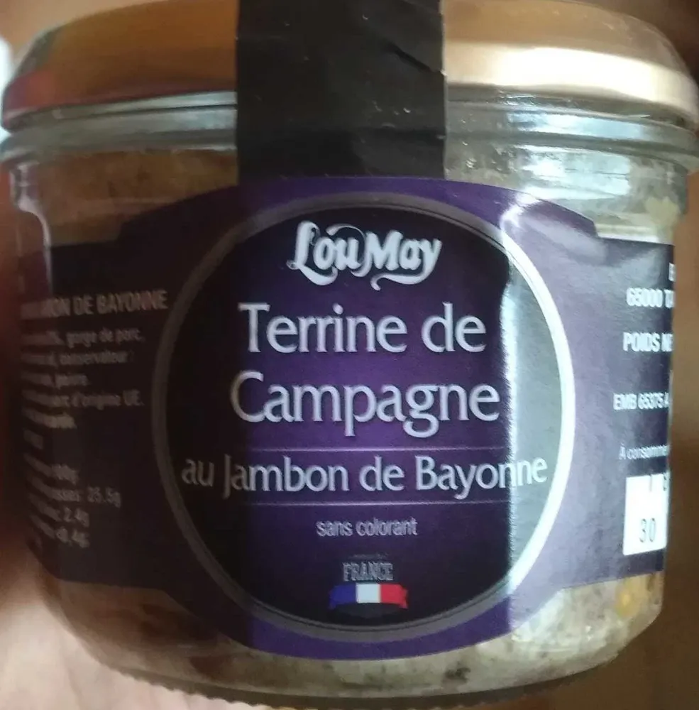Terrine de Campagne au Jambon de Bayonne