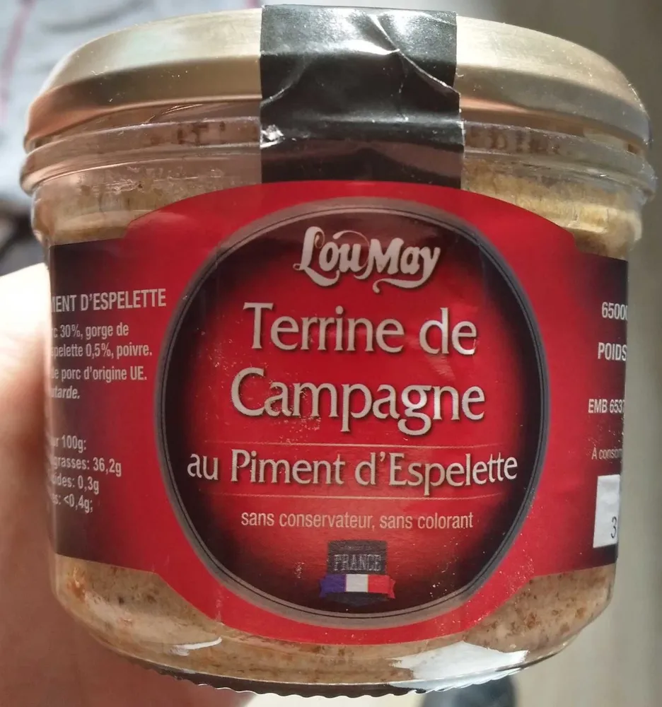 Terrine de Campagne au Piment d'Espelette