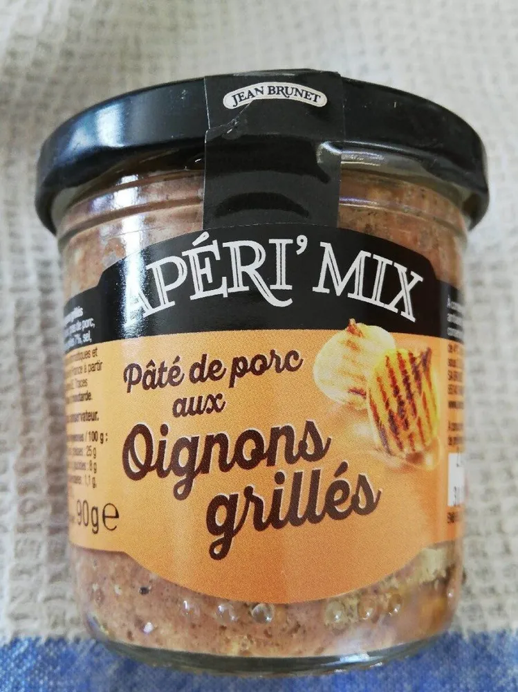 Pâté de porc aux oignons grilles