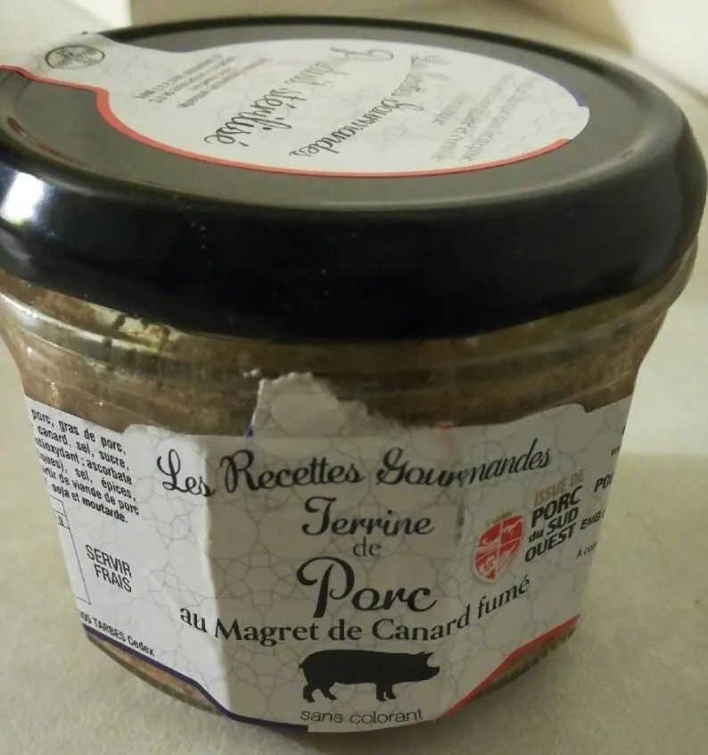 Terrine de porc au magret de canard